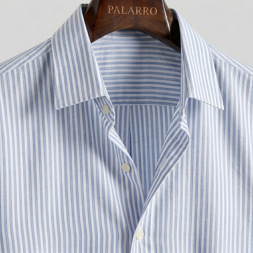 Palarro Leinen Hemd Blau